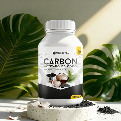 Carbon Activado de Coco 100 Capsulas