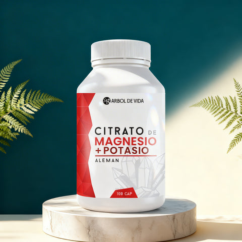 Citrato de Magnesio + Potasio 100 Capsulas