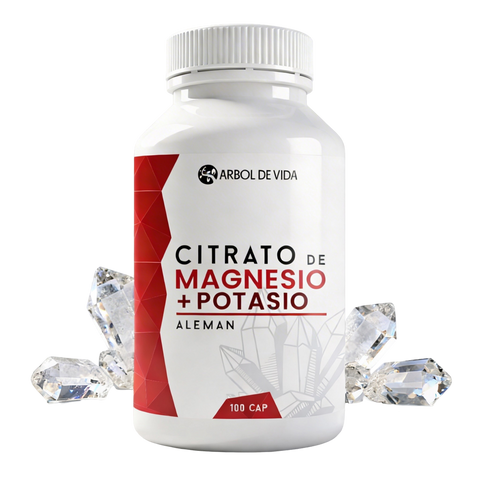 Citrato de Magnesio + Potasio 100 Capsulas
