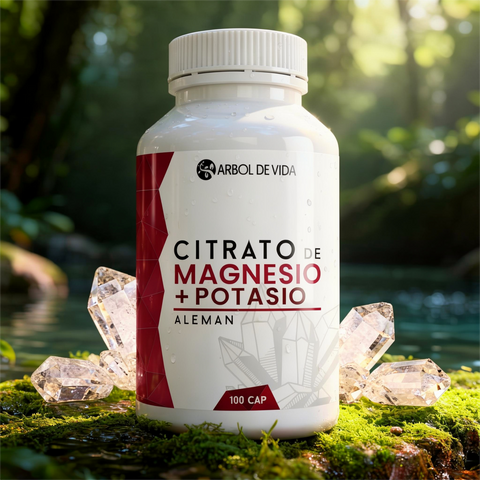 Citrato de Magnesio + Potasio 100 Capsulas