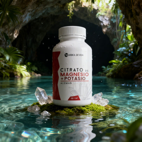 Citrato de Magnesio + Potasio 100 Capsulas